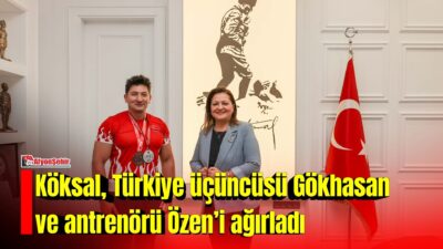 Afyonkarahisar Belediye Başkanı Burcu Köksal, bilek güreşinde Türkiye üçüncüsü olan