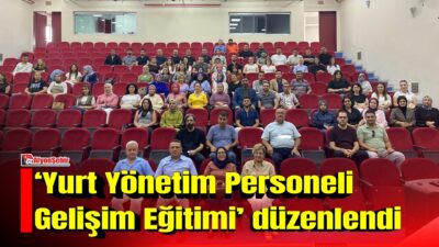 Gençlik ve Spor Bakanlığına bağlı Afyonkarahisar’daki yurtlarda görev yapan yurt