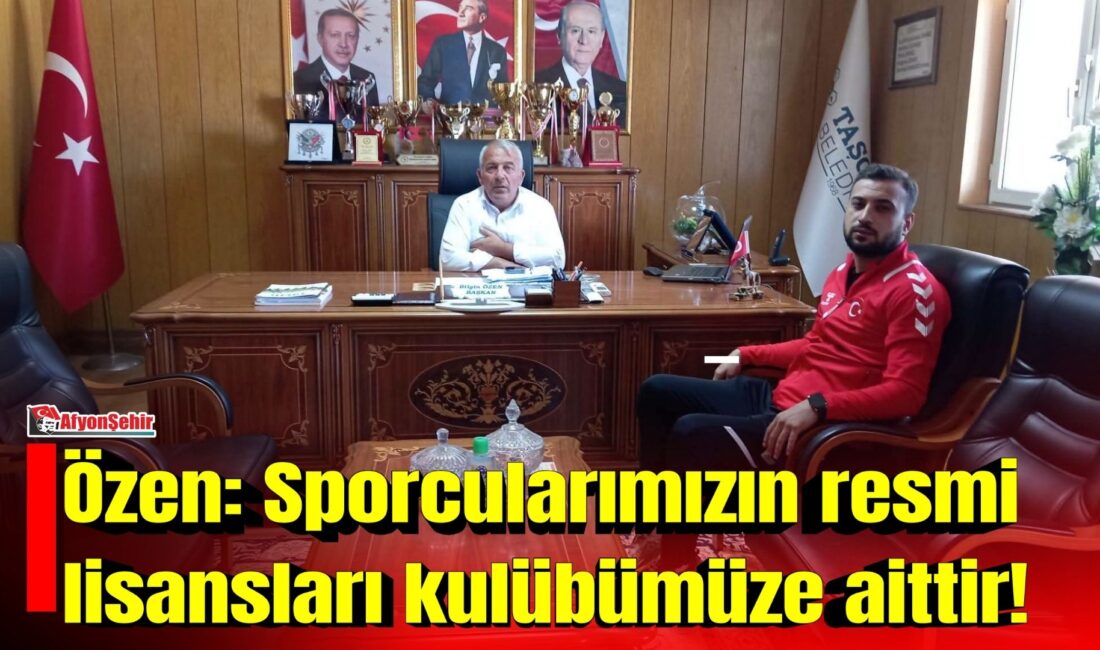 Taşoluk Belediye Başkanı ve Taşoluk Belediye Spor Kulübü Başkanı Bilgin