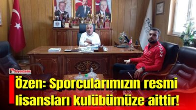 Taşoluk Belediye Başkanı ve Taşoluk Belediye Spor Kulübü Başkanı Bilgin