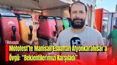 Afyonkarahisar’da düzenlenen Motofest, farklı şehirlerden gelen esnaf ve işletmelerin de