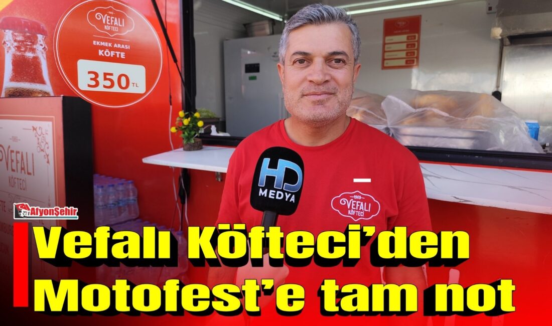 Vefalı Köfteci’den Motofest’e tam not Afyonkarahisar’da motosiklet ve motor sporları tutkunlarını bir araya getiren Motofest,