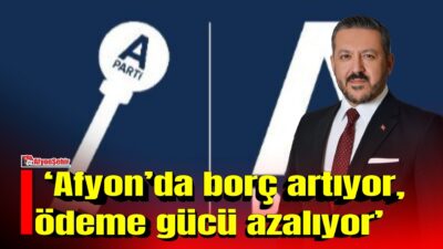 Anahtar Parti Afyonkarahisar İl Başkanı Üzeyir Aladağ, kentteki ekonomik tabloya