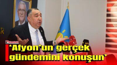 İYİ Parti Afyonkarahisar İl Başkanı Muhammet Mısırlıoğlu, düzenlediği haftalık basın