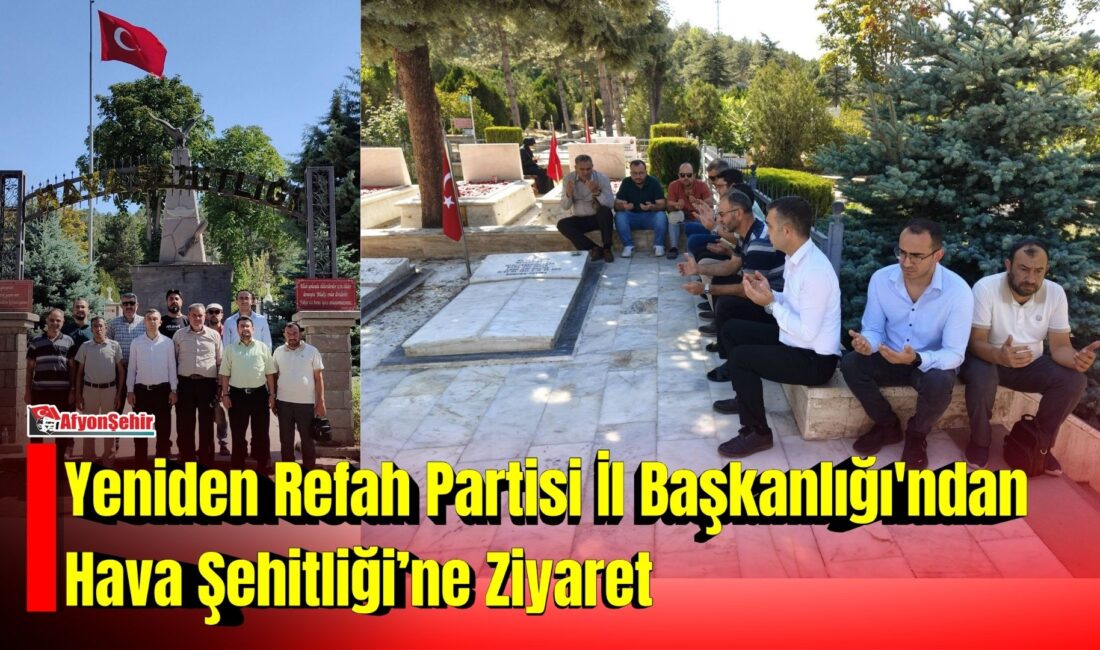 Yeniden Refah Partisi Afyonkarahisar İl Başkanı Fehmi Güray Çakır ve