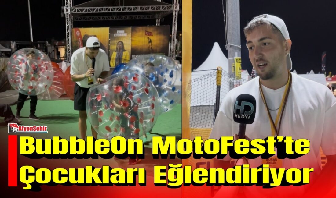 Antalya merkezli Bubble Leon, yaklaşık 1 aydır Afyonkarahisar’da hizmet verirken