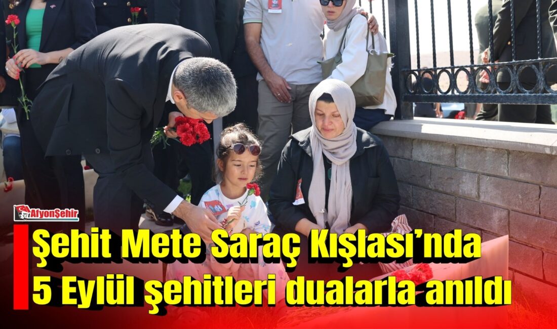 Şehit Mete Saraç Kışlası’nda 5 Eylül şehitleri dualarla anıldı Afyonkarahisar’da, 5 Eylül 2012’de mühimmat deposunda meydana gelen patlamada şehit olan