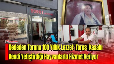 Afyonkarahisar’da yaklaşık 100 yıllık kasaplık geleneğini sürdüren Toros Kasabı, dededen toruna aktarılan