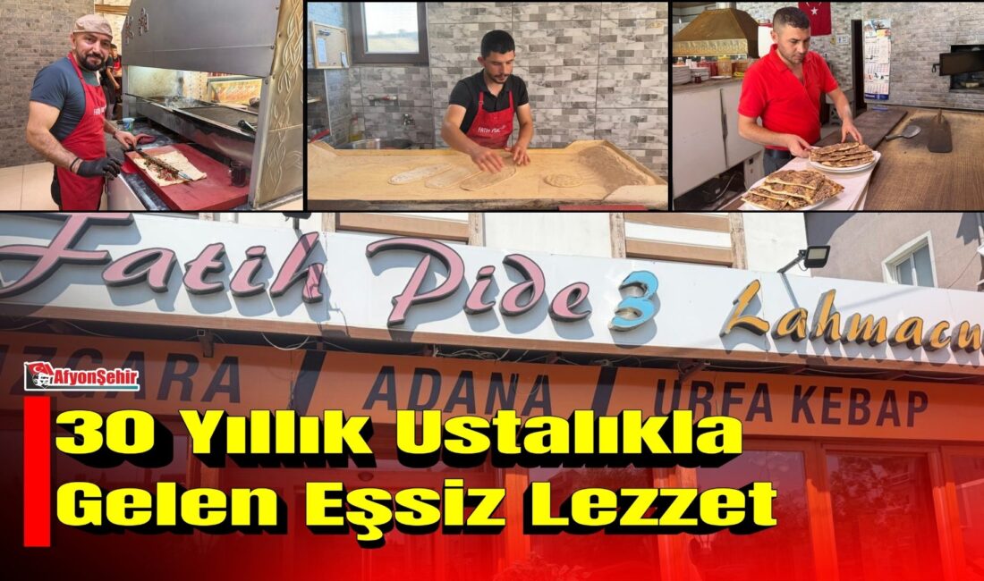 Afyonkarahisar’ın Eşrefpaşa Mahallesi Taş Ocakları Yolu üzerinde hizmet veren Fatih Pide, 10 yılı