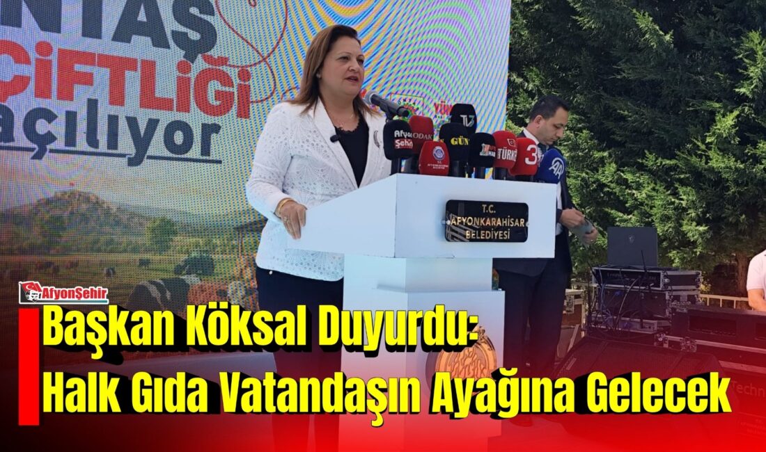 Başkan Köksal Duyurdu: Halk Gıda Mahallelere Geliyor Afyonkarahisar Belediyesi’nin vatandaşların temel gıda ürünlerine daha uygun fiyatlarla ulaşabilmesi