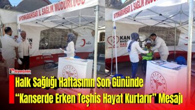 Afyonkarahisar İl Sağlık Müdürlüğü tarafından Halk Sağlığı Haftası kapsamında düzenlenen