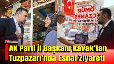 AK Parti Afyonkarahisar İl Başkanı Özgür Kavak, saha çalışmaları kapsamında