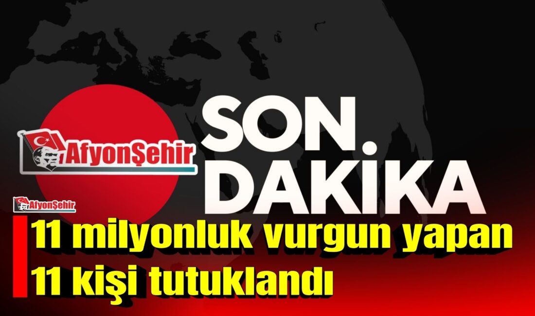 Afyonkarahisar merkezli 9 ilde düzenlenen operasyonda, kendilerine polis süsü vererek