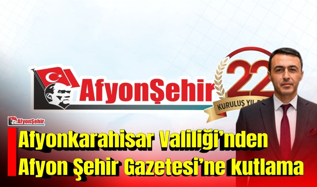 Basın İlan Kurumu Konya Bölge Müdürü Halil İbrahim Parlak, Afyon Şehir Gazetesi’nin 22.