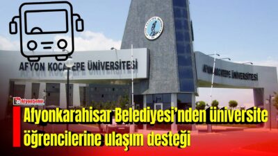 Afyonkarahisar Belediyesi, üniversite öğrencilerinin kampüs içi ulaşımını kolaylaştırmak amacıyla yeni ulaşım desteğini hayata geçiriyor.