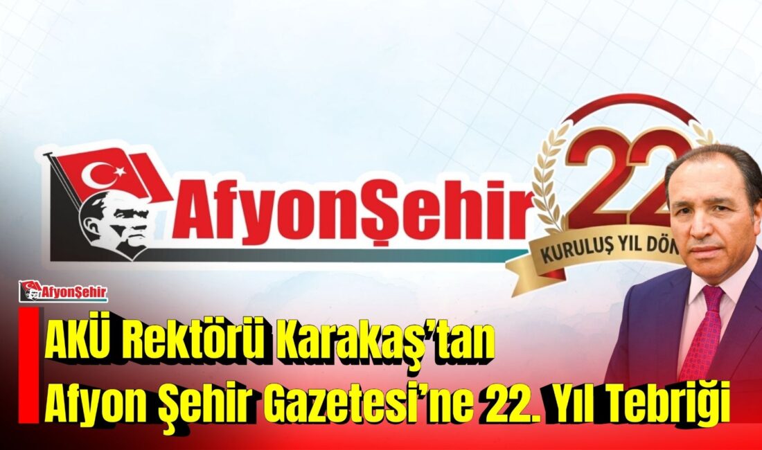 Afyon Kocatepe Üniversitesi (AKÜ) Rektörü Prof. Dr. Mehmet Karakaş, Afyon