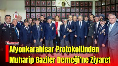Afyonkarahisar’da 19 Eylül Gaziler Günü kapsamında kent protokolü, Türkiye Muharip