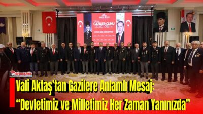 Afyonkarahisar’da 19 Eylül Gaziler Günü dolayısıyla düzenlenen programda gazilerle bir