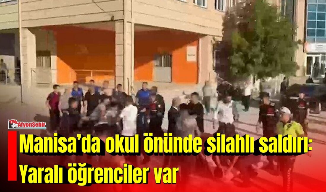 Manisa’nın Turgutlu ilçesinde bir lisenin önünde kimliği henüz belirlenemeyen bir
