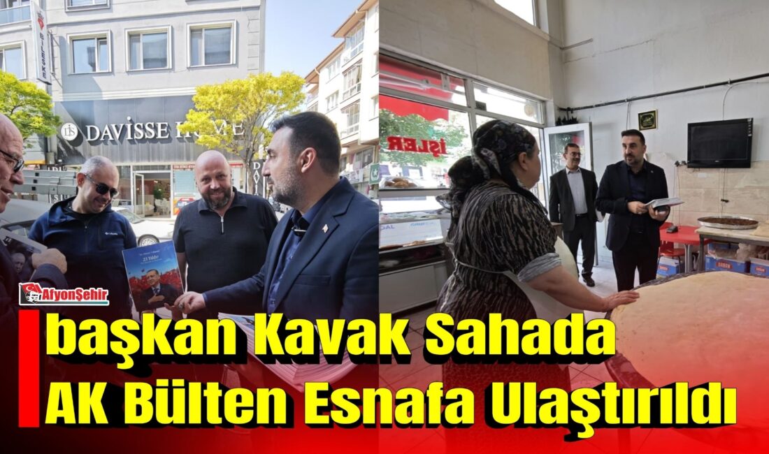 AK Parti Afyonkarahisar İl Başkanı Dr. Özgür Kavak, saha çalışmaları