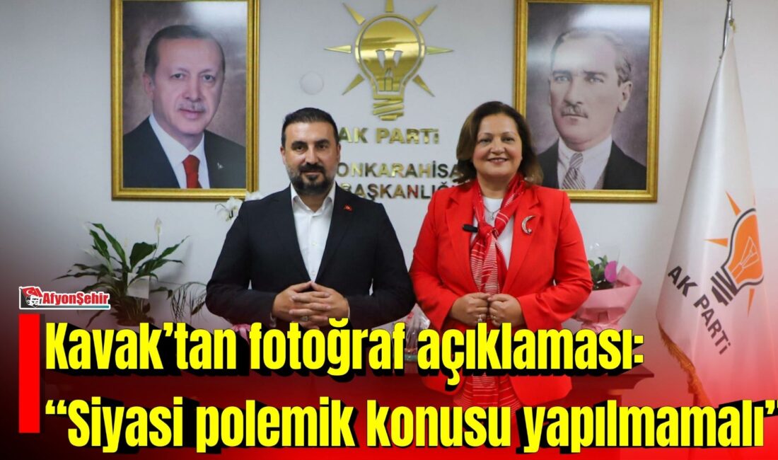 Kavak’tan fotoğraf açıklaması: “Siyasi polemik konusu yapılmamalı” AK Parti Afyonkarahisar İl Başkanı Özgür Kavak, Afyonkarahisar Belediye Başkanı