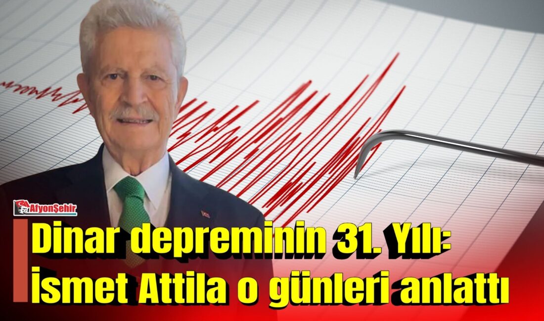 Dinar ilçesinde 1 Ekim 1995’te meydana gelen ve 90 kişinin