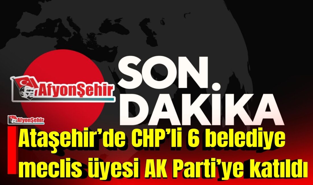 Ataşehir Belediye Meclisi’nde CHP sıralarında görev yapan 6 meclis üyesi