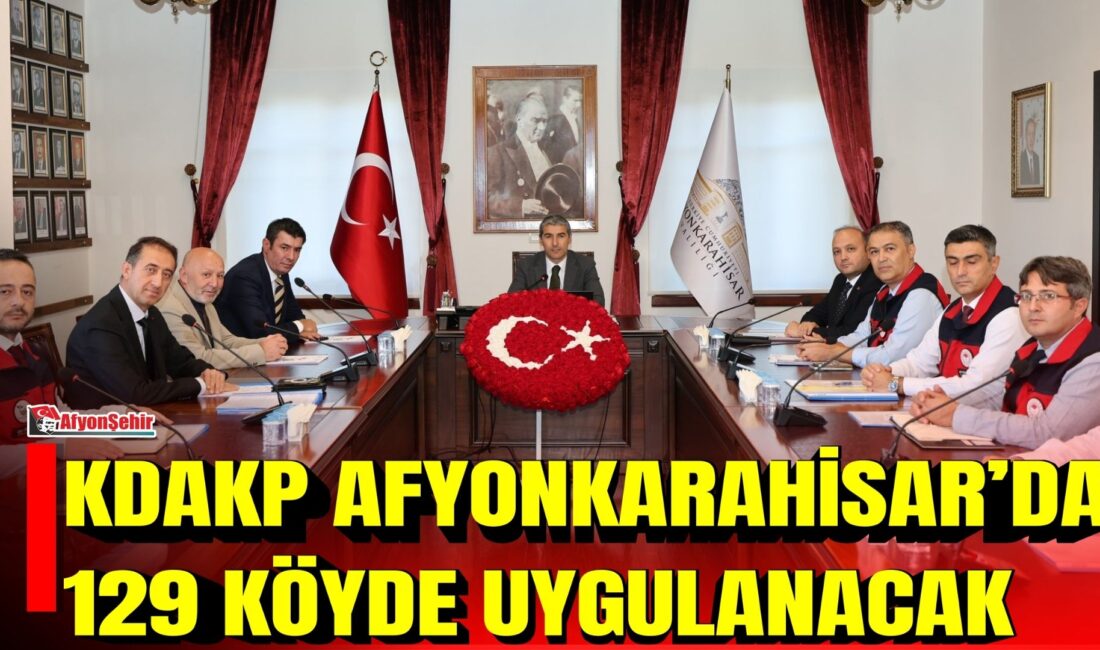 Afyonkarahisar Valisi Dr. Naci Aktaş’ın başkanlığında, Kırsal Dezavantajlı Alanlar Kalkınma