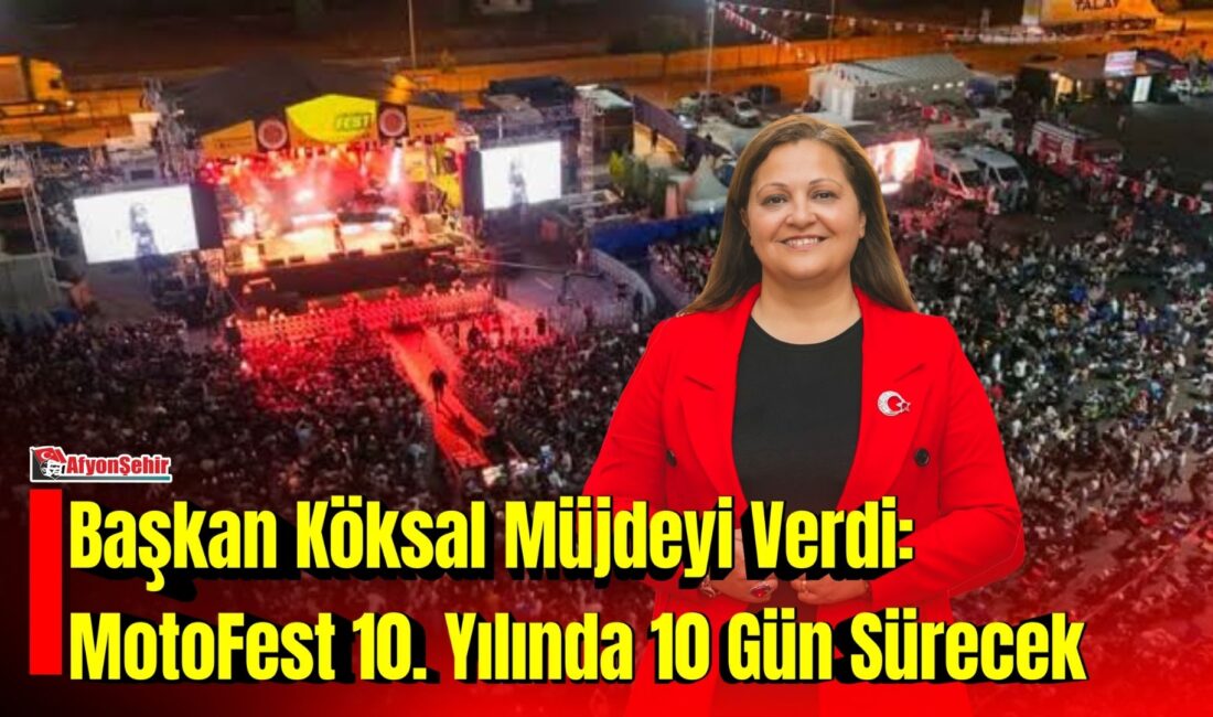 Başkan Köksal Müjdeyi Verdi: MotoFest 10. Yılında 10 Gün Sürecek Afyonkarahisar’da bu yıl 9’uncusu düzenlenen MXGP Motofest, konserlerle renklenmeye devam