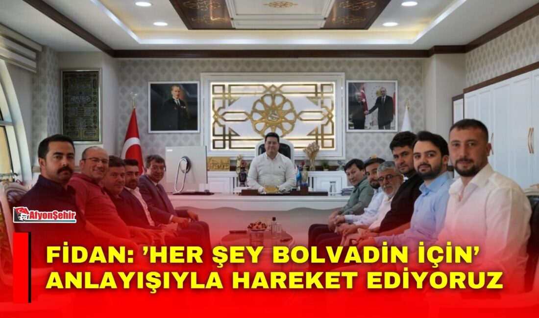 Afyonkarahisar Bolvadin Ticaret ve Sanayi Odası Başkanı Mustafa Uğur Fidan,