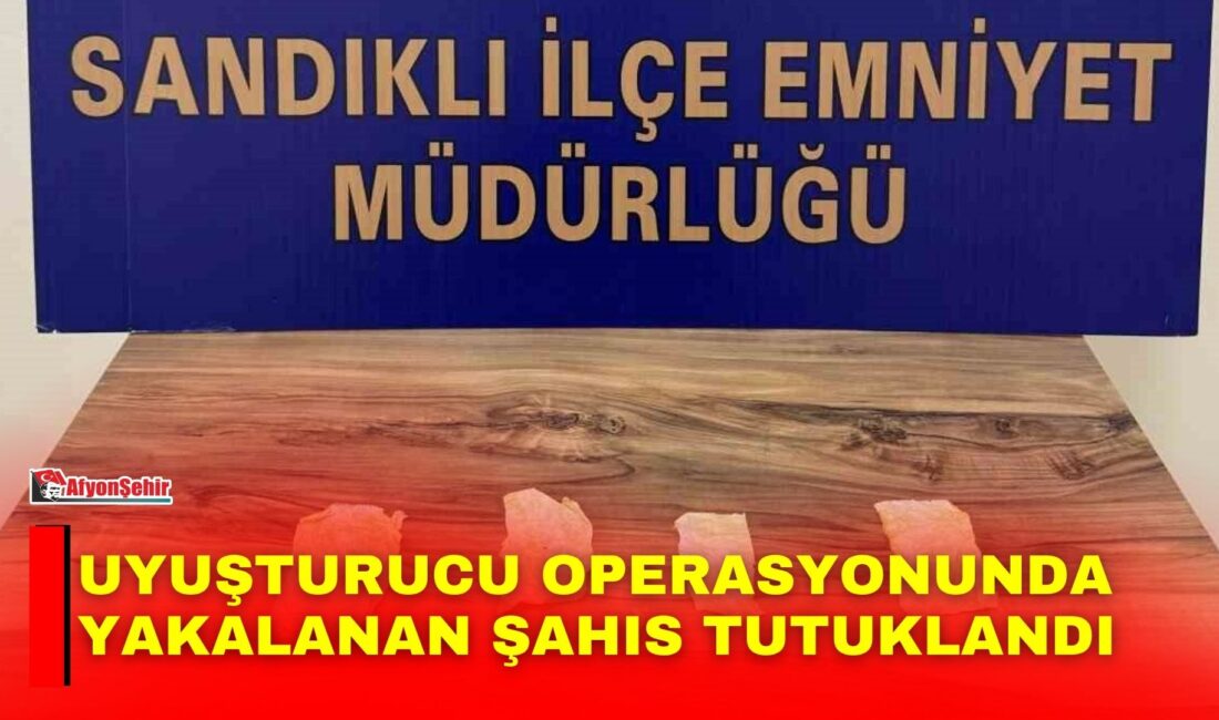 Afyonkarahisar’da 4 adet peçeteye emdirilmiş uyuşturucu madde ile yakalanan şahıs