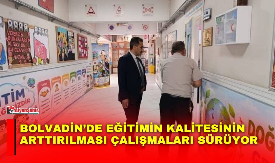 Afyonkarahisar Bolvadin İlçe Milli Eğitim Müdürü Mehmet Ali Keleş, yeni