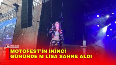 Afyonkarahisar’da düzenlenen Motofest’in ikinci gününde sahne alan M Lisa, performansıyla