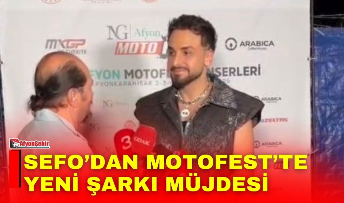 NG Afyon Motofest’in ikinci gününde sahne alan ünlü sanatçı Sefo,