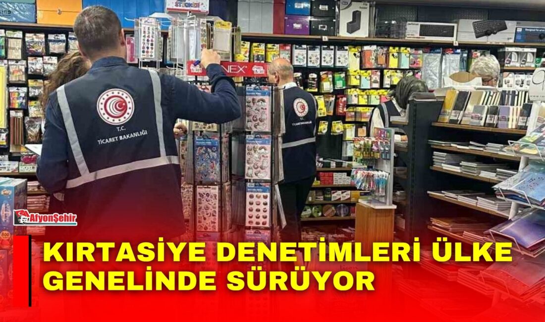 Kırtasiye denetimleri ülke genelinde sürüyor Ticaret Bakanı Ömer Bolat, bugün başlayacak 2026-2027 Eğitim Öğretim Yılı