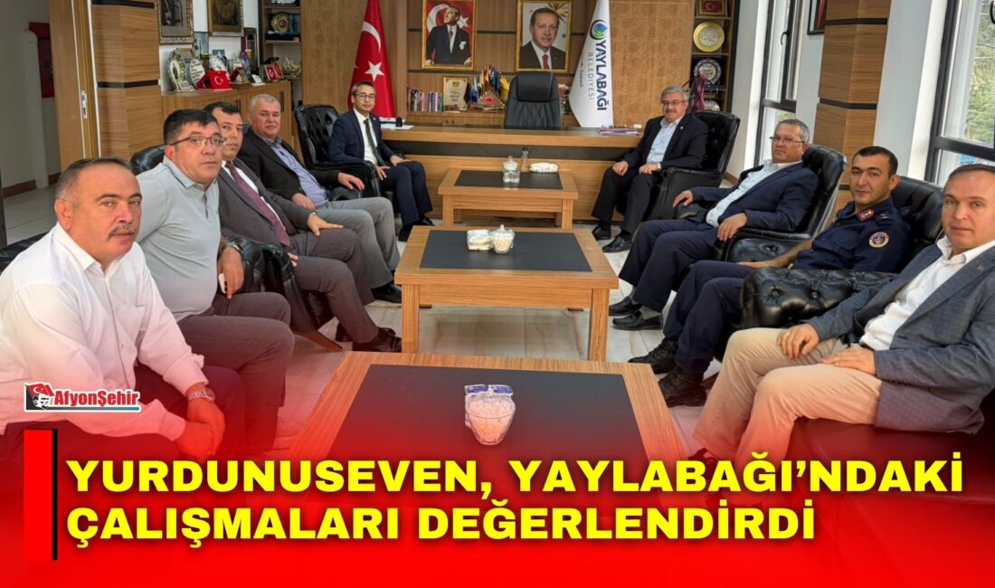Yurdunuseven, Yaylabağı’ndaki çalışmaları değerlendirdi AK Parti Afyonkarahisar Milletvekili İbrahim Yurdunuseven, Yaylabağı Belediye Başkanı Niyazi