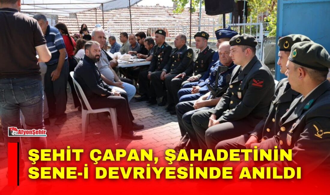 Şehit Çapan, şahadetinin sene-i devriyesinde anıldı Suriye’nin Gebul bölgesinde 11 Eylül 2024 tarihinde görev yaptığı sırada