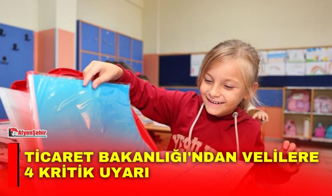 Ticaret Bakanlığı, yeni eğitim öğretim yılının başlamasıyla velilere kırtasiye alışverişlerinde