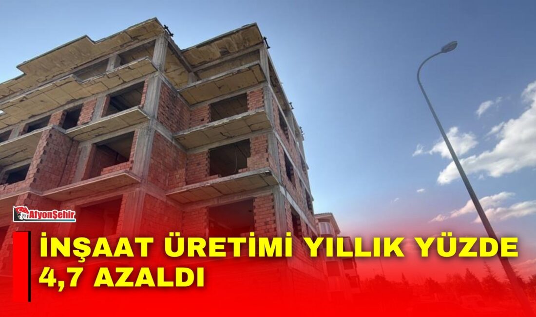 Türkiye İstatistik Kurumu (TÜİK), Temmuz ayı İnşaat Üretim Endeksi verilerine