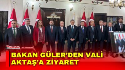 Millî Savunma Bakanı Yaşar Güler, Afyonkarahisar temasları kapsamında Vali Dr.