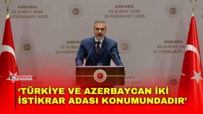 Dışişleri Bakanı Hakan Fidan, Azerbaycan’a gerçekleştirdiği ziyaret kapsamında Cumhurbaşkanı İlham