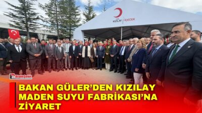 Millî Savunma Bakanı Yaşar Güler, Kızılay Maden Suyu Fabrikası’nın 100.