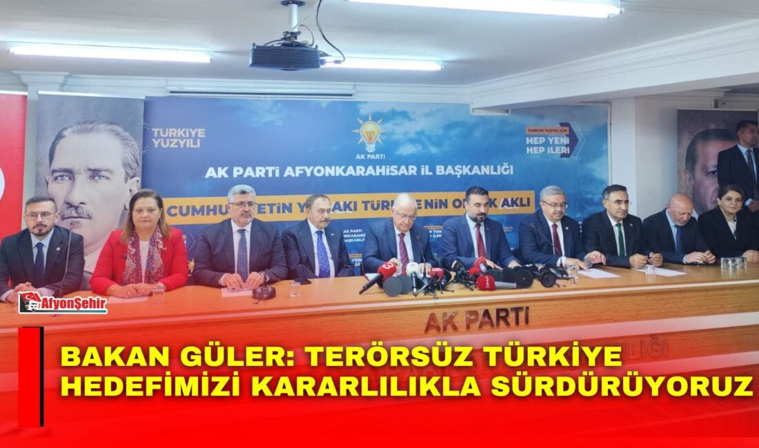 Millî Savunma Bakanı Yaşar Güler, Afyonkarahisar’da AK Parti teşkilatıyla gerçekleştirilen
