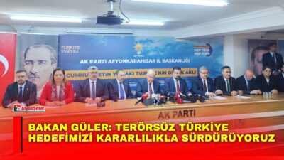 Millî Savunma Bakanı Yaşar Güler, Afyonkarahisar’da AK Parti teşkilatıyla gerçekleştirilen
