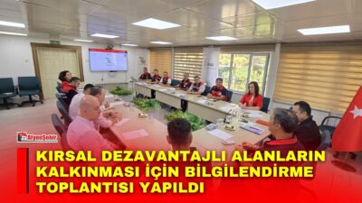 Afyonkarahisar İl Tarım ve Orman Müdürlüğü tarafından Kırsal Dezavantajlı Alanlar