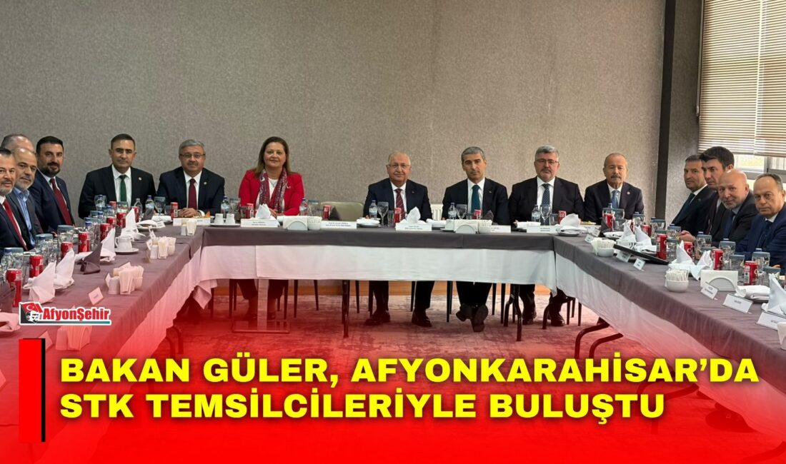 Milli Savunma Bakanı Yaşar Güler, Türkiye Yüzyılı programları kapsamında Afyonkarahisar’da