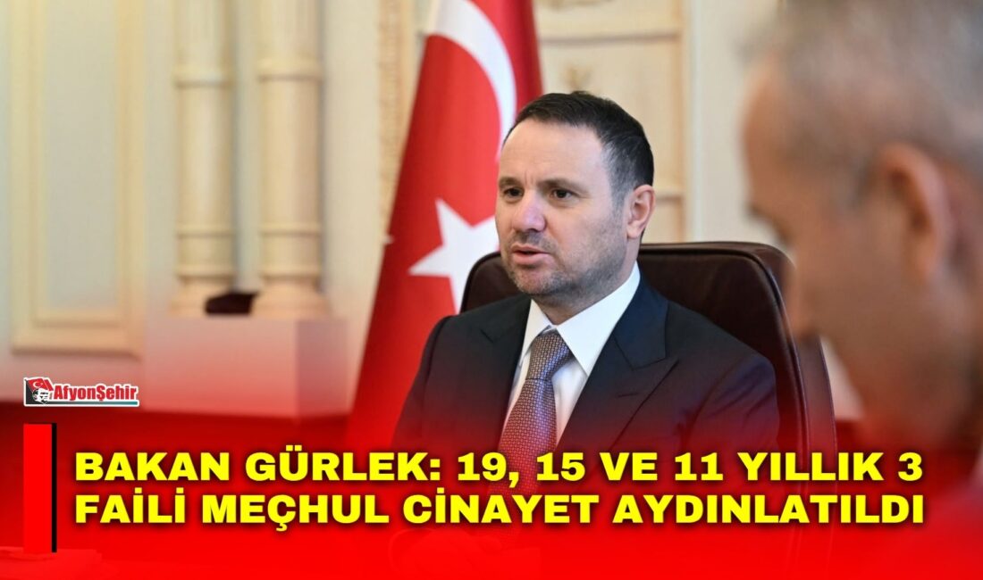 Adalet Bakanı Akın Gürlek, Aksaray, Gaziantep ve Manisa’da yıllardır aydınlatılmayı