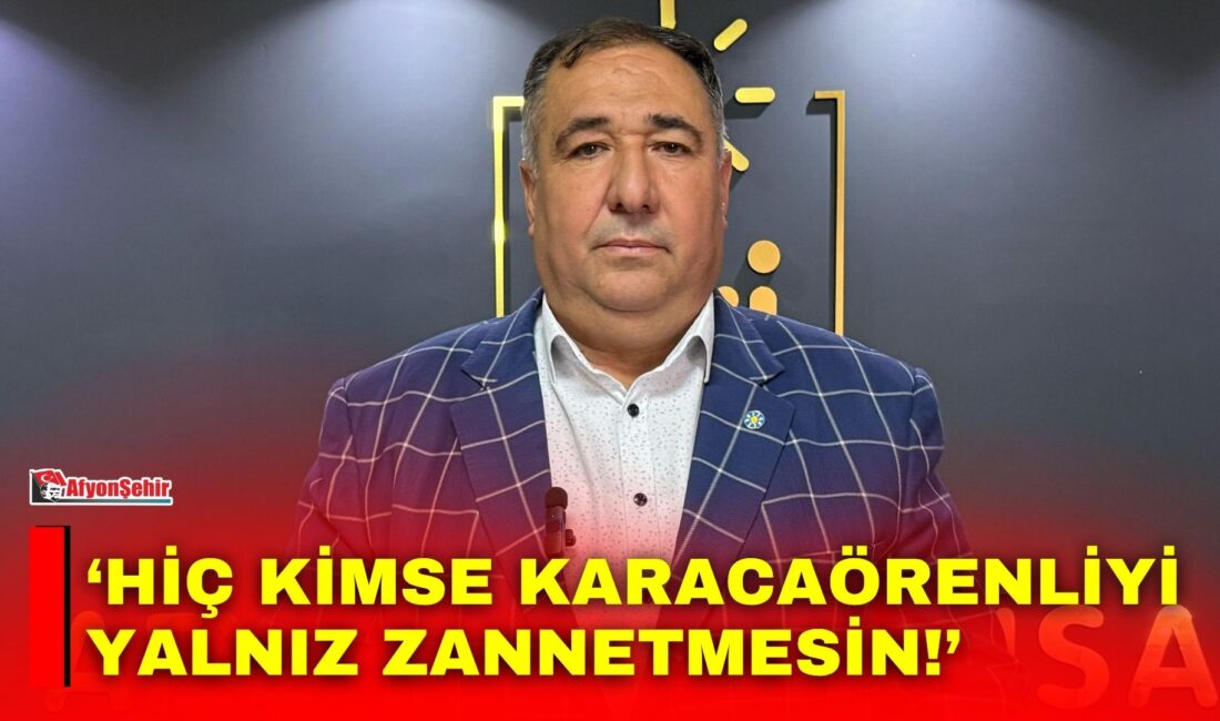 İYİ Parti Afyonkarahisar İl Başkanı Muhammet Mısırlıoğlu, Karamıkkaracaören’de vatandaşların tepki