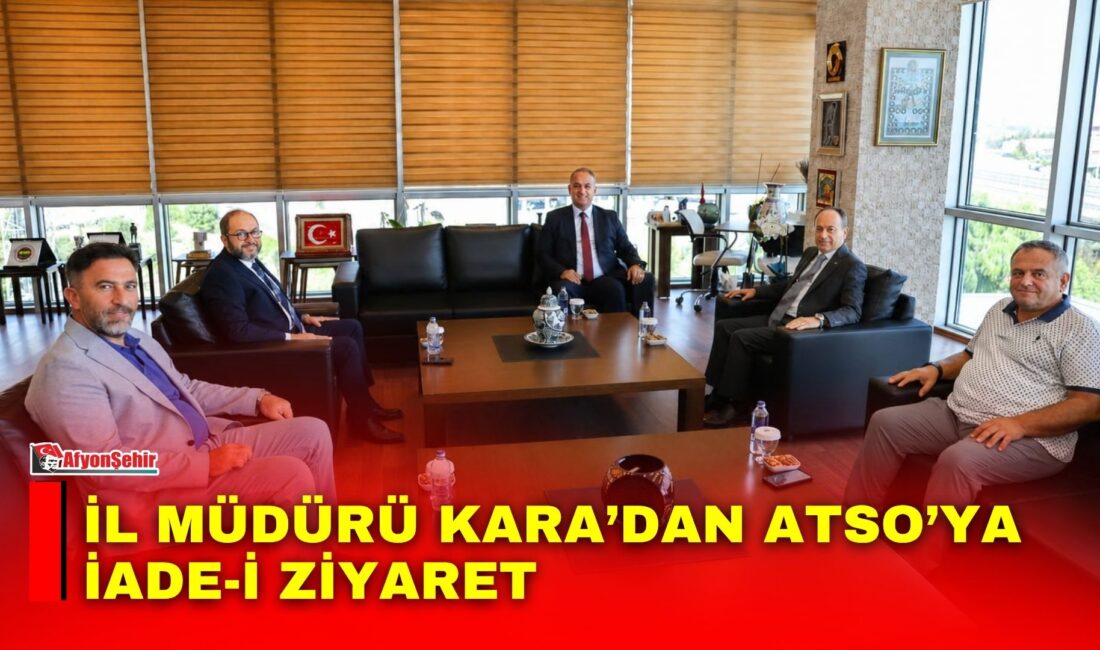 İl Müdürü Kara’dan ATSO’ya iade-i ziyaret Afyonkarahisar Çevre, Şehircilik ve İklim Değişikliği İl Müdürü Melih Melik