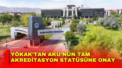 Afyon Kocatepe Üniversitesinin (AKÜ), Yükseköğretim Kalite Kurulu (YÖKAK) tarafından verilen